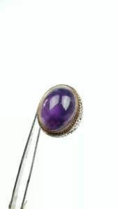 Natural Cincin Batu Akik Mix Kecubung Ungu New Variant