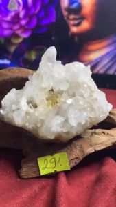 Ổ đá Thạch Anh tinh thể lemurian màu trắng clear quartz tự nhiên thiên nhiên năng lượng cao mã 291