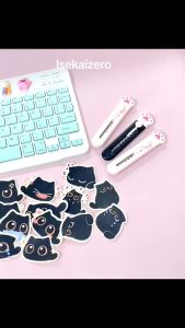 Stiker Kartun Kucing Lucu Sticker WaterProof Premium isi 14 pcs Best Seller