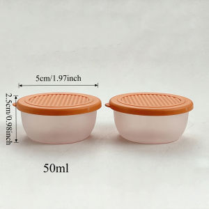 Hộp Đựng Nước Sốt Salad Mini 2/6 Chiếc Cốc Nhựa Di Động Có Nắp Đậy Có Thể Tái Sử Dụng Chống Rò Rỉ Ngoài Trời Hạt Ăn Nhẹ Hộp Bảo Quản Thực Phẩm