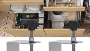 Cabinet Installation Clamp Stainless Steel Drawer Fixing Clip Adjustable Cabinet Hardware Jig Portable Front Drawer Tool