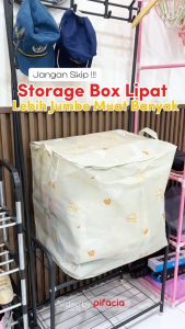 PIFACIA Keranjang Tempat Penyimpanan Baju Boneka Selimut Serbaguna Storage Box Motif Bebek Lucu
