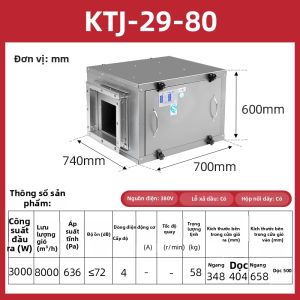 NYW | Quạt Hút Bụi Nhà Bếp Công Nghiệp Quạt Ly Tâm