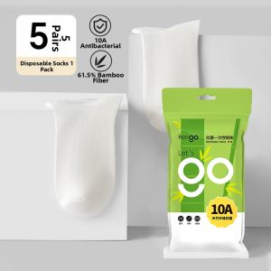 Freego | Disposable Portable Travel Bamboo Fiber Daily Wear No Wash Breathable Odor-Preventing Socks