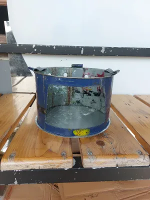 Kompor kayu bakar bahan drum ukuran 24cm