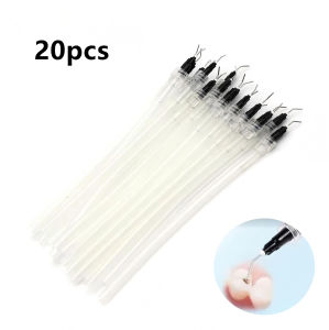 other | 20Pcs Dentistry Oral Instrument Dental Disposable Saliva Ejector Aspirator Suction Pre-Bent Tips with Syring Needle Tip