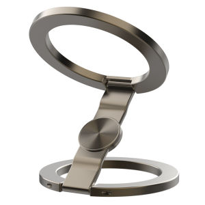 RQZN | Dual-Sided Magnetic Phone Stand Portable Foldable Support Frame Magnetic Ring Clip Strong Adhesion