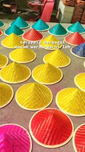 Topi Caping Petani Warna-Warni / Caping Warna Unik