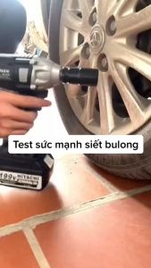 Máy Siết bulong HITACHI 199V đầu bạc cao cấp - 3 Chức năng - Động cơ không chổi than - Chân pin phổ thông MKT - Có Auto Stop