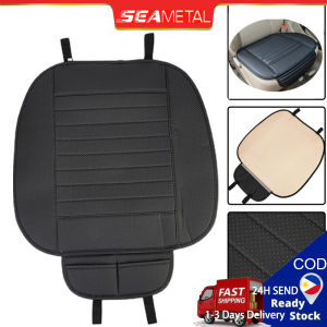 SEAMETAL Leather Car Seat Covers Universal Carseat Protector Pad Breathable Anti Slip Seatcover Mat Heavy Duty
