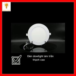 Đèn mắt trâu downlight âm trần tường thạch cao siêu mỏng trang trí 3w 6w 9w 12w tròn 220v