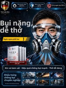 Mặt Nạ Bảo Vệ Khói Bụi Dày Hô Hấp Dễ Thở