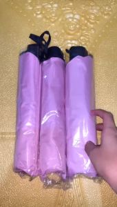 Payung Lipat Magic Ajaib 3D 3 Dimensi GRADE A Anti UV Timbul Motif Lapis Hitam