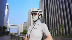 West Biking | WEST BIKING Summer Cool Photochromic Cycling Mask UPF50+ Sun Protection Breathable Bicycle Headgear Moisture Wicking Riding Gear