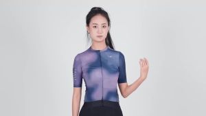 RockBros | ROCKBROS TVI Áo Thun Đi Xe Đạp Ngắn Tay Dành Cho Nữ Nhanh Khô Chống Mồ Hôi MTB Xe Đạp Đường Trường Áo Thun Thể Thao Mùa Hè Hàng Đầu Có Túi