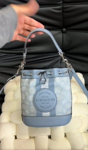 Origina bag Lady Dempsey series mini crossbody shoulder bag with drawstring handle and bucket strap C8322