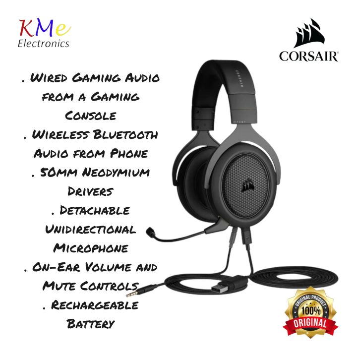 Corsair Hs70 Corsair Wireless Mic Mic Hs70 Corsair Review Corsair - Main Image