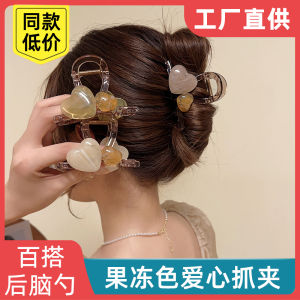 Kẹp Tóc Hai Mặt Hình Cá Mập Jelly Love Knot Dành Cho Nữ Phụ Kiện Tóc Thời Trang Kẹp Tóc Đa Năng Chất Liệu Nhựa Dễ Thương Phong Cách Hàn Quốc