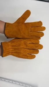 Cow Leather Welder Gloves Anti-Heat Fireproof Cowhide Work Safety Gloves For Welding Carrying Builder Driver Hands Protection