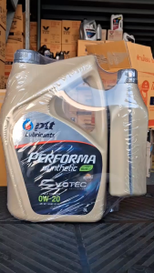 PTT (มาใหม่!!) ปตท Performa Evotec 0W-20 ขนาด 3+1 ลิตร+สังเคราะห์แท้ 100% เกรดสูงสุด มาตรฐาน API SP FULLY Synthetic