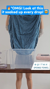 Epitex Spongi 100% Long Staple Cotton  450GSM Bath Towel | Extra Soft | Comfort