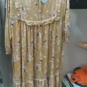 Karima Store - Busana Wanita Dress Renda Rayon Warna Kalem