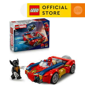 LEGO SUPERHEROES 76336 Đồ Chơi Lắp Ráp Xe Spider-Man Và Wolverine Bị Venom Hóa (134 chi tiết)