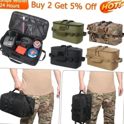 Tas alat-alat perlengkapan camping dan kompor portable