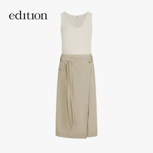 edition | Patched Faux Two-piece Summer Dress