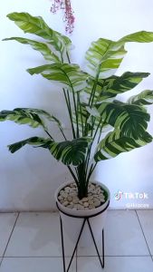 DAUN PISANG JUMBO ARTIFISIAL POT BUNGA PLASTIK DEKORASI DAUN ARTIFICIAL DAUN PISANG PLASTIK MURAH BAYAR DI TEMPAT