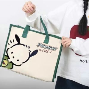 (Upgraded Material)Mickey Canvas Bag For Women Summer New Versatile Shoulder Bag Commuter Tote Bag Large Capacity Handbag Beg Perempuan Kanvas Wanita Kanak-Kanak Tuisyen 女生小孩补习帆布包