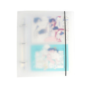 A5 Laser Cut Postcard Album Transparent High-Pass Blue Double-Sided Instant Photo Album Small Deep Space Grain Storage Pages