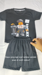 Code8 - Baju Setelan Kaos Distro Anak Laki Laki Karakter Game Roblox Cowok Keren Umur 1 - 10 Tahun