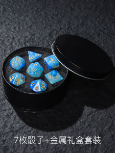 Starlight Running Team Crystal Dice Dnd Cthulhu Large Toy Coc Twenty Faces Digital Multicolor Dice Rapid Brand Summer Launch