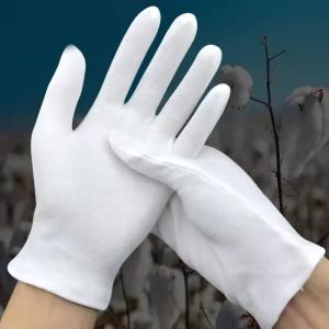 50/30/10 Pairs Cotton White Work Safety Gloves for Coin Jewelry Ceremonial Gloves Household Cleaning Protective Gloves