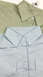 Nadokido Aal Crop Top Shirt Kids / Baju Kemeja Lengan Pendek Atasan Anak Cewe Perempuan Lucu ( 6 Bulan - 10 Tahun )