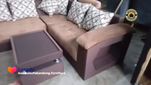 Sofa sudut beranak model terbaru / Kursi sofa beranak model sudut