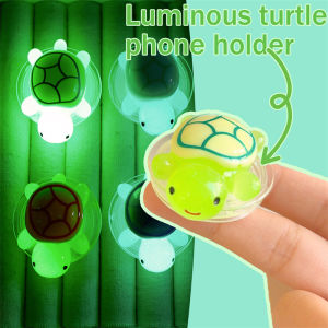 3Pcs Creative Luminous Turtle Glow in The Dark Phone Holder Stand Phone Back Hoder Foldable Ring Mobile Accessories