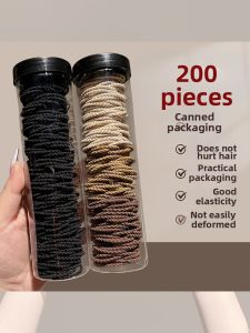 NING ZHOU | Elastic And Durable Black Hair Ties