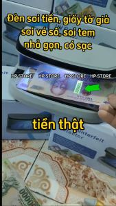 [SẠC PIN] Đèn soi tiền giả đèn soi giấy tờ cà vẹt bằng lái vé số tem nhỏ gọn dễ mang đi sạc pin tiện dụng