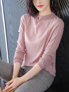 เสื้อชั้นในถักนิตติ้งขนสัตว์บาง แฟชั่นฤดูใบไม้ร่วง 2025 ใหม่ เสื้อชั้นในผู้หญิง เสื้อชั้นในบาง ฤดูใบไม้ผลิ ฤดูใบไม้ร่วง