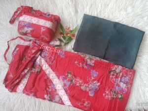 Promo Mukena Dewasa  Silky Motif  Premium model 2 in 1 Terbaru