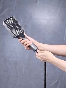 Đầu Vòi Sen Áp Lực Cao Có Thể Điều Chỉnh 3 Chế Độ Tiết Kiệm Nước Lưu Lượng Lớn Cầm Tay Hình Vuông Tích Hợp Vòi Trộn Cho Phòng Tắm