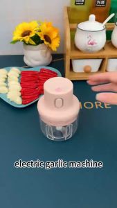 250cc Usb Rechargeable Meat Grinders Wireless Happy Kitchen Mini Speedy Food Vegetable Chopper 45w 250ml 3 blades