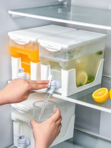 High-Temperature Resistant Water Pot with Tap for Home Use Fruit Tea Barrel Refrigerator Cold Water Pot Large Capacity over 3L