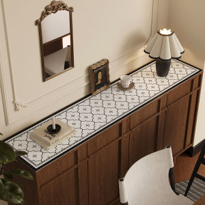 DMF | Elegant French Retro Style Dining Table Pad Water-Resistant Oil-Resistant Wash-Free Heat-Resistant