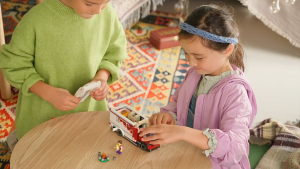 ซีรีส์เมืองแคมป์ปิ้งพักผ่อนวันหยุดพร้อมอุปกรณ์ทำอาหารกลางแจ้ง บล็อกตัวต่อของเล่นที่มีอนุภาคเล็กเบา