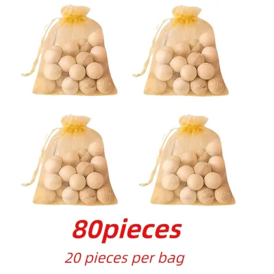 80-Piece Cedar Camphor ballsWardrobe deodorizing mildew-proofing and insect-proofingA Natural Moth BallsDeodorant Balls