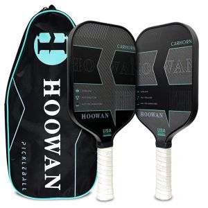 HOOWAN CARHORN 16MM Pickleball Paddle USAPA 3K T700 Carbon Fiber Pickleball Racket with Bag