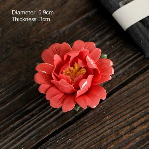 Handmade Porcelain Flowers Ceramic Tree Peony Artificial Flower Ornaments Decorations Handiwork Pottery Art Handicraft Simulatio
